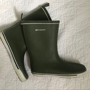 Olive Green Tretorn Rain Boots